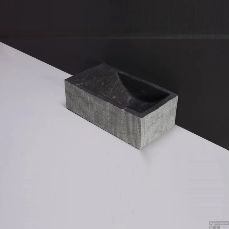 Finale Uitverkoop Forzalaqua Kalmar XS Hardsteen Gefrijnd Zonder Kraangat Links 29X16X10 cm