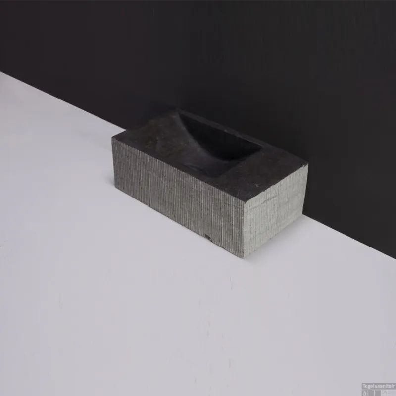 Forzalaqua Kalmar XS Hardsteen Gefrijnd Met Kraangat Rechts 29X16X10 cm Gereduceerde Prijs