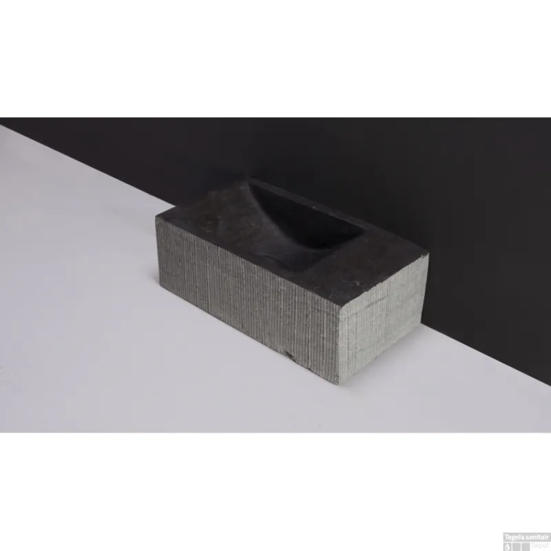 Bestseller Fontein Forzalaqua Kalmar Hardsteen Gezoet Gefrijnd Met Kraangat Rechts 40x22x10 cm