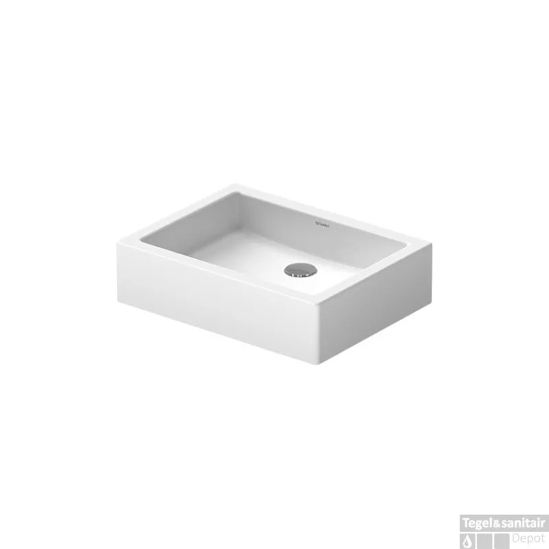 Duravit Vero Opzetwastafel 50x38x15 cm Rechthoek Keramiek Glanzend Wit Speciale Aanbieding