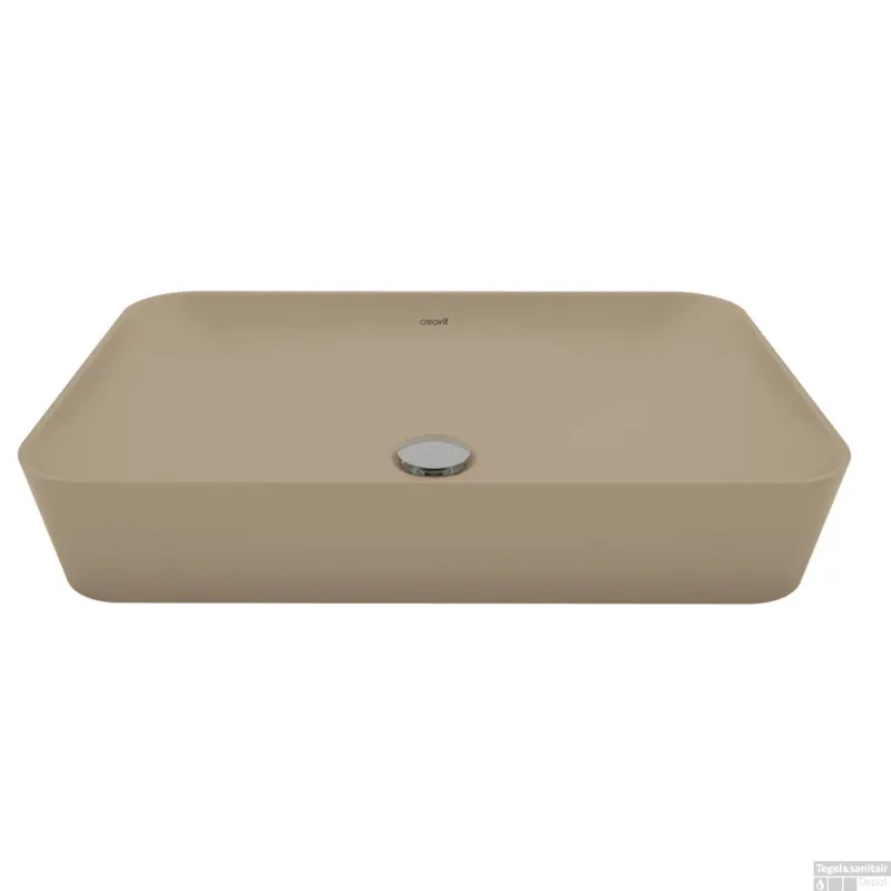 Opbouw Wastafel BWS Juno 60x40cm Keramiek Mat Beige Weekendaanbieding