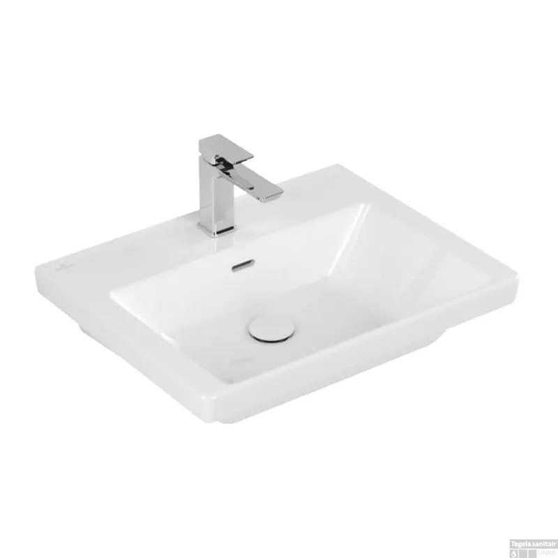 Wastafel Villeroy & Boch Subway 3.0 47x60x16.5 cm Wit Alpin Alleen Vandaag