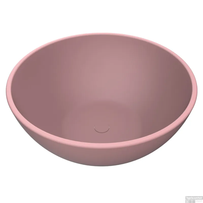 Alleen Vandaag Waskom Arcqua Prince Opbouw 38x14 cm Rond Mat Roze