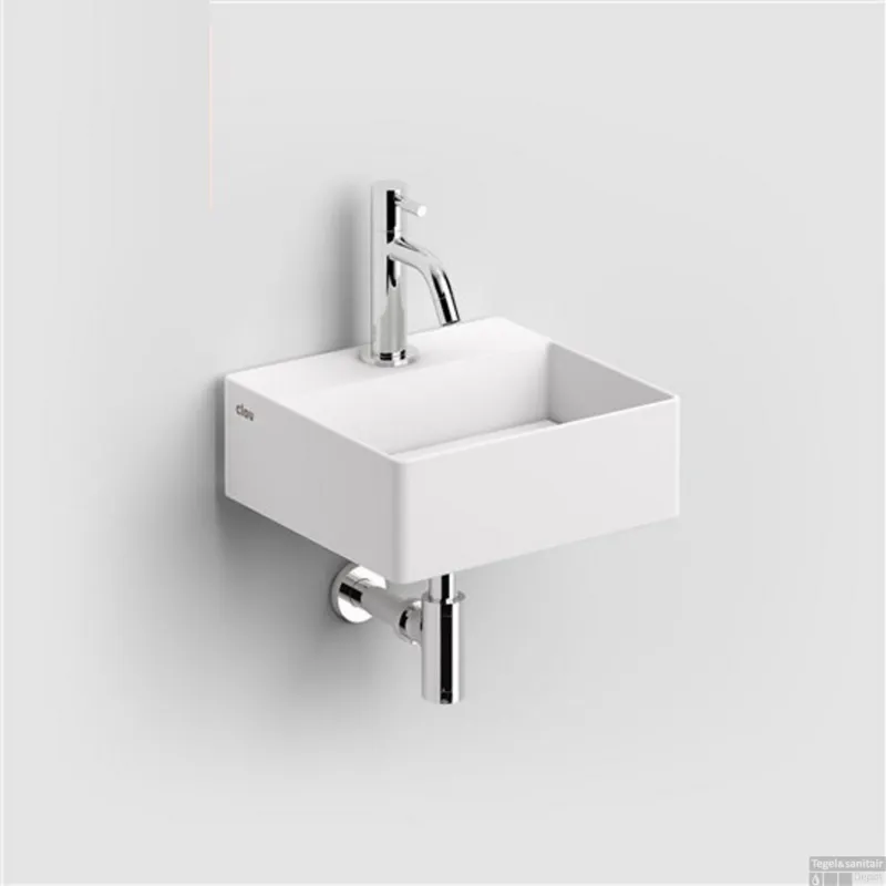 Fontein Clou Flush 1 28x27x9cm Keramiek Glans Wit (Zonder Kraangat) Laatste Versie