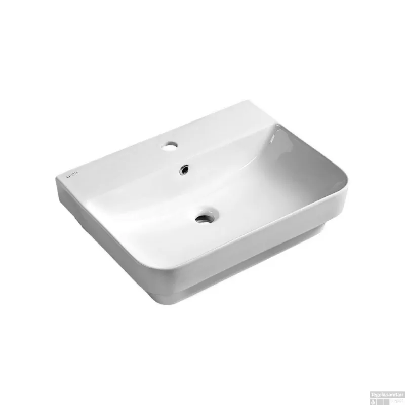 Uitverkoop Wastafel Sapho Sott Aqua Rechthoekig 57.1x43.6x15.4 cm cm Keramiek Wit