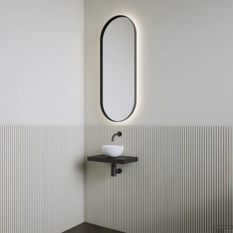 Fonteinset BWS Leto Planchet Mat Zwart Waskom Mat Wit Shop Nu