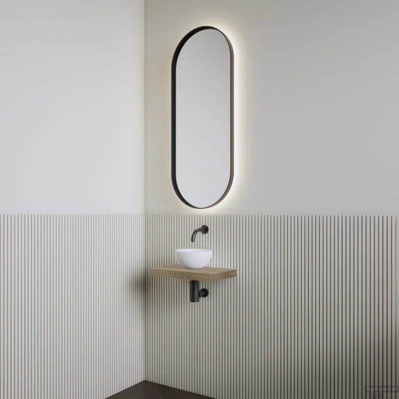 Fonteinset BWS Leto Planchet Ash Grey Waskom Mat Wit Koopje