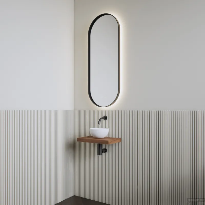 Fonteinset BWS Leto Planchet Walnut Waskom Glans Wit Koop Online