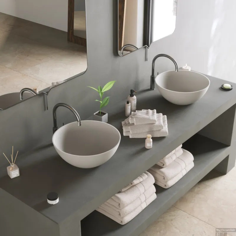 Exclusieve Aanbieding Opbouwwastafel Ideavit Solidthin 39x39x14.5 cm Solid Surface Mat Wit
