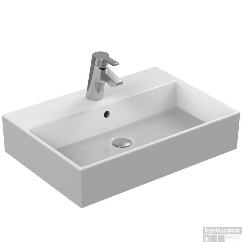 Ideal Standard Strada Wastafel 60x42 Cm. Met 1 Kraangat M/overloop Wit Betaalbaar