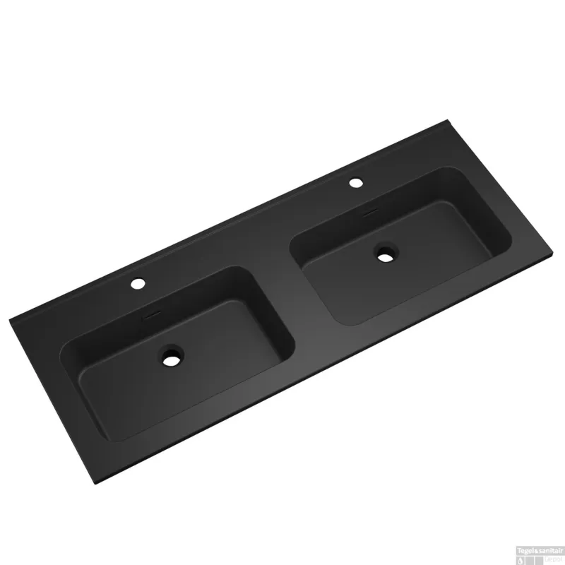 Wastafel BWS Bella 120 cm Mat Zwart Aanbieding