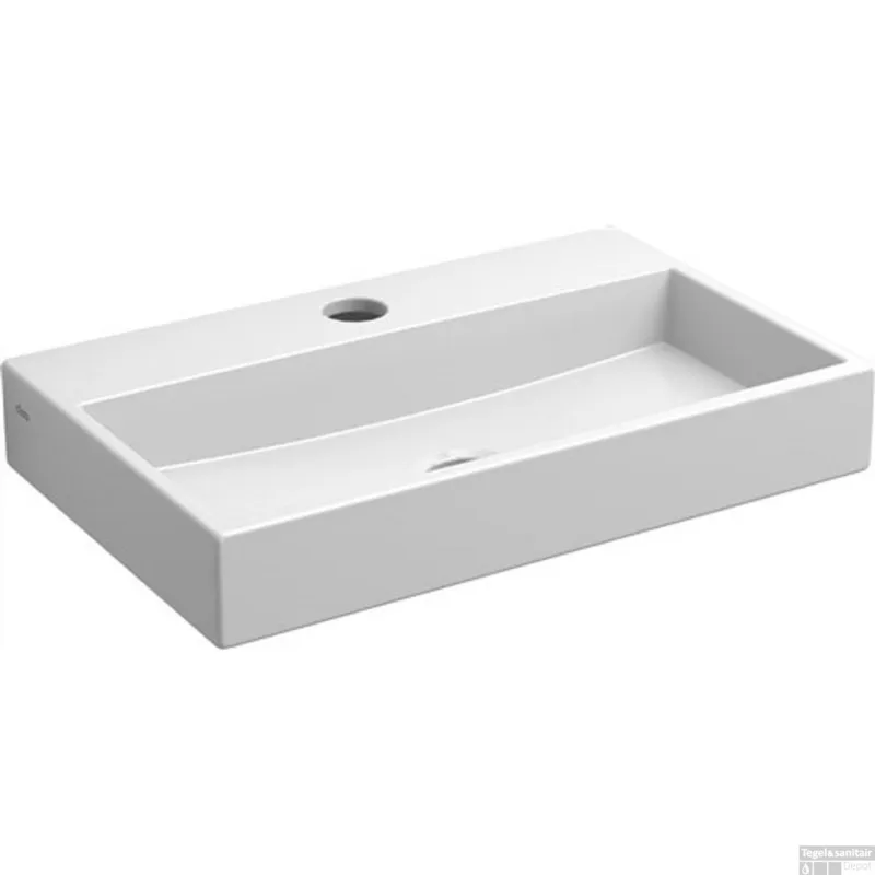 Laatste Versie Fontein Clou Mini Wash Me 38x24x6cm Keramiek Glans Wit (Met Kraangat)