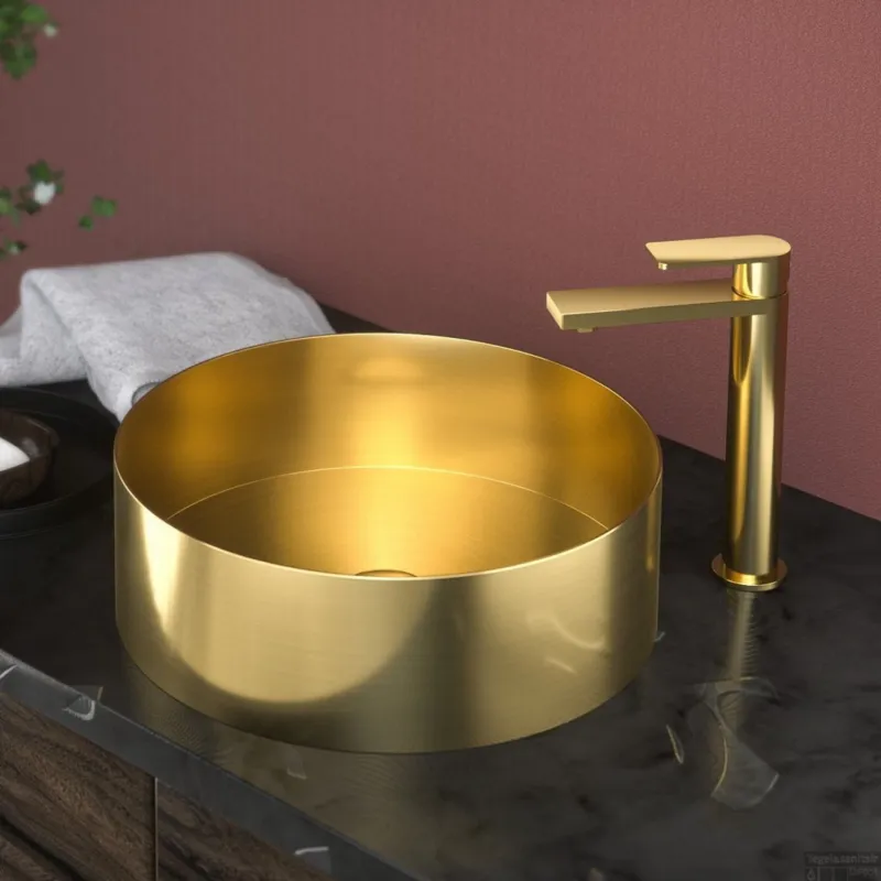 Voordeelprijs Waskom BWS Vazano 40 cm Mat Goud