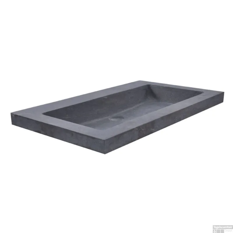 Wastafel Hardsteen Wiesbaden 60x46x5 cm (0 kraangaten) Dagaanbieding