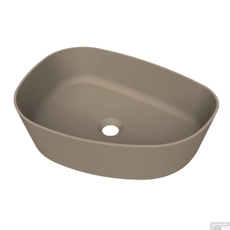 Arcqua Rocker Opbouw Waskom Organisch L 50x37 Mat Truffel Koop Online