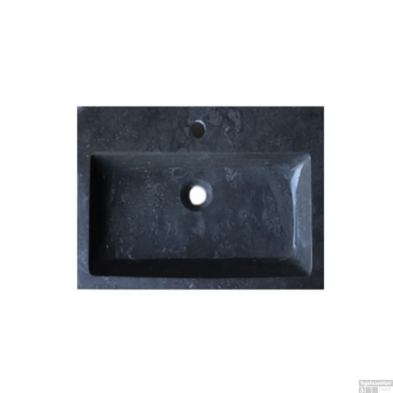 Bestseller Wasblad Sanilux Compact Stone Hardsteen 60x38x5cm 1 Kraangat