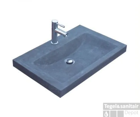 Betaalbaar Wasblad Sanilux Trend Stone 60x47x5cm Natuursteen (met 1 kraangat)