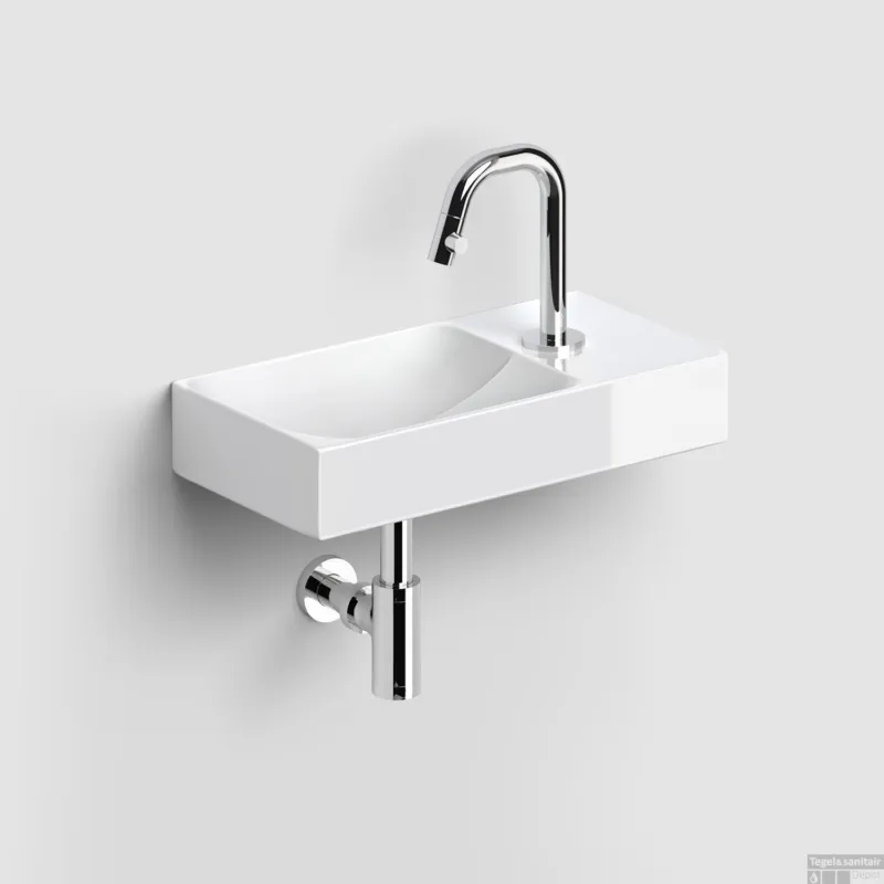 Fonteinset Clou Vale Incl. Toebehoren 7x38 Cm Glanzend Wit Merkproduct