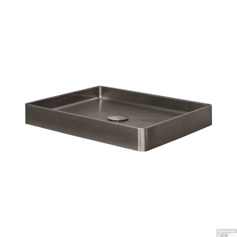 Waskom Lanesto Vanity 47x32x8 cm Gunmetal (excl kraan incl waste) Favoriet