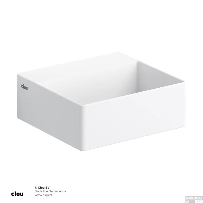 Fontein Clou New Flush 1 28x27x10 cm met Plug Keramiek (met Voorbewerkt Kraangat) Express Levering