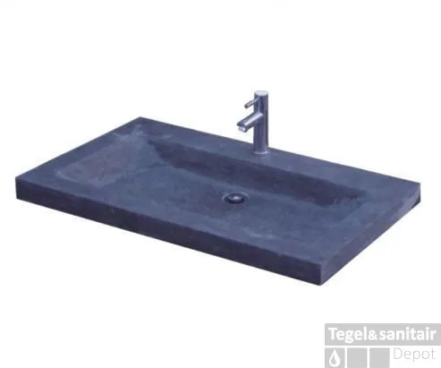Wasblad Sanilux Trend Stone 80x47x5cm Natuursteen (met 1 kraangat) Nieuw