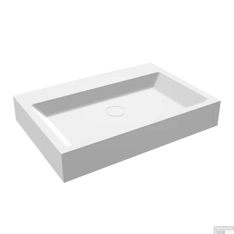 Wastafel Best Design Opera-60 Just-Solid 60x42x10 cm Mat Wit Koop Vandaag