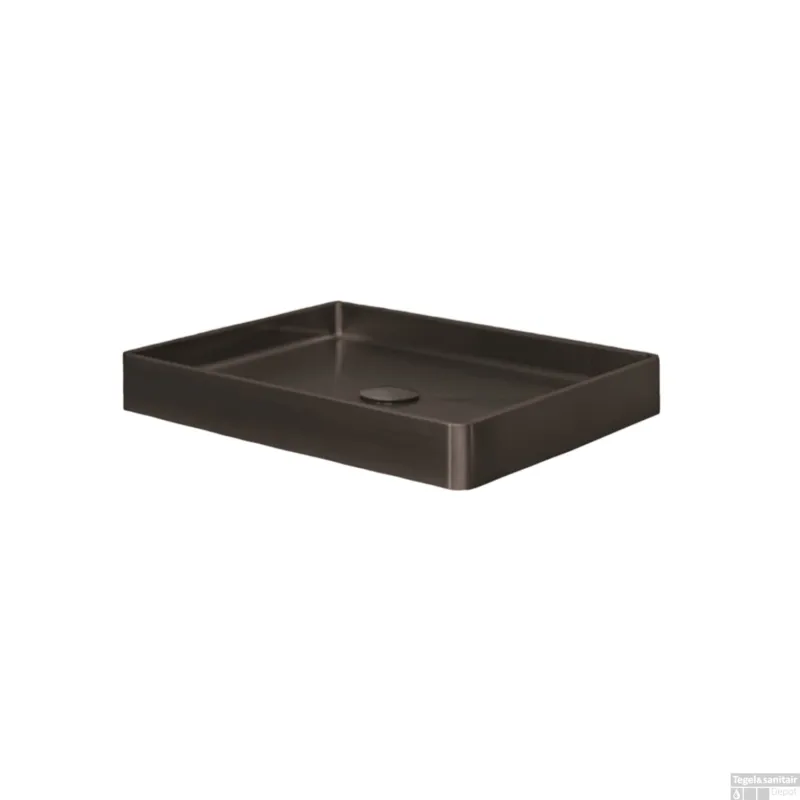 Shop Nu Opzetwastafel Dekker Lanesto Vanity 52x41x7 cm RVS Gunmetal