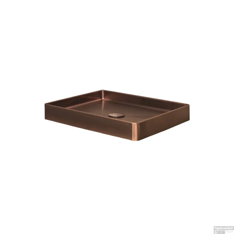 Bestel Nu Opzetwastafel Dekker Lanesto Vanity 52x41x7 cm RVS Copper