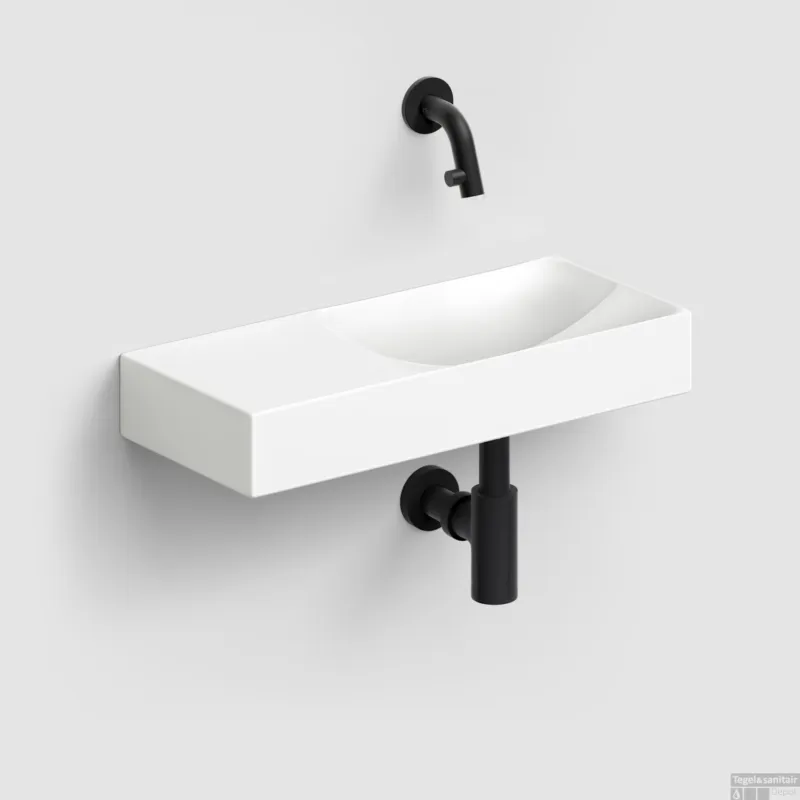 Nieuw Fonteinset Clou Vale Incl. Toebehoren 7x45 Cm Mat Wit