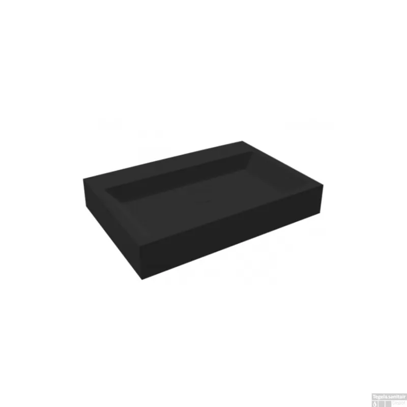 Finale Uitverkoop Wastafel Best Design Opera-60 Just-Solid 60x42x10 cm Mat Zwart