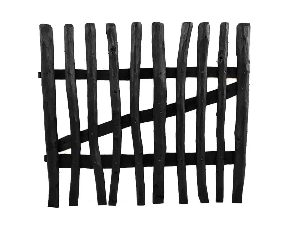 Beste Prijs Hazelaar Hekwerk | Schapenhek poort | Looppoort | Zwart geimpregneerd - Zwart Schapenhek poort 100 x 100cm