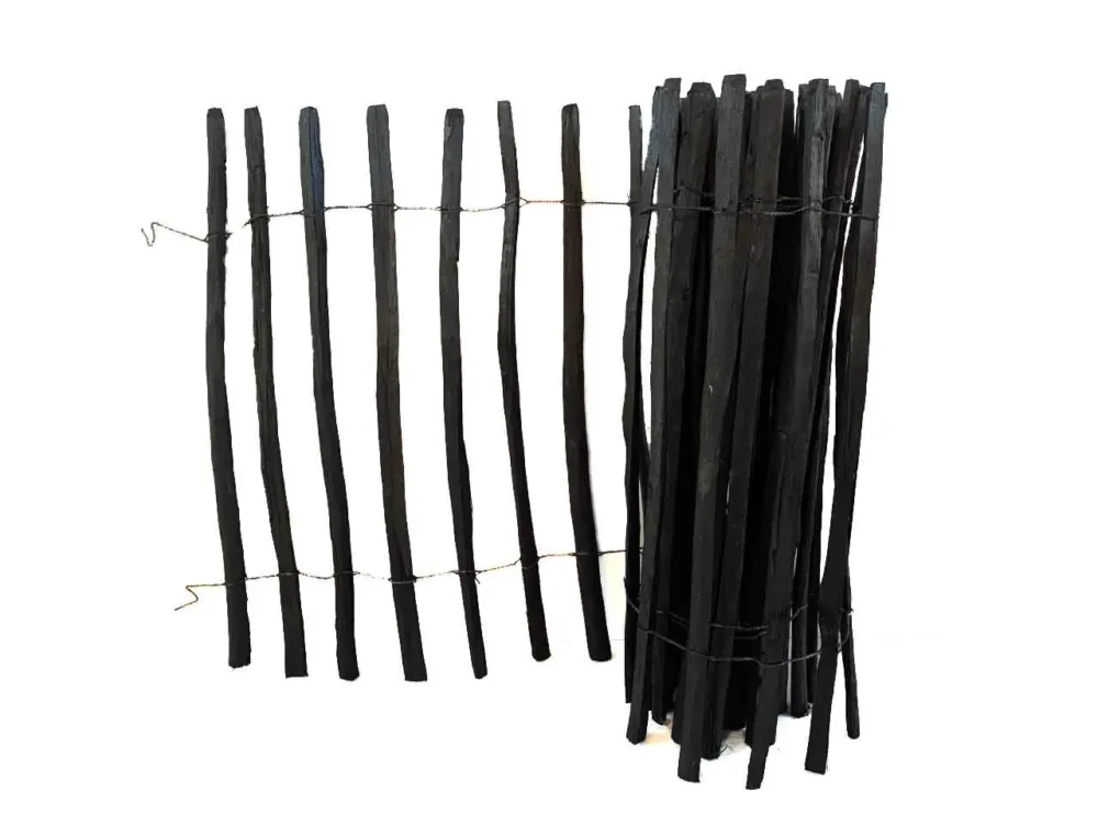 Hazelaar Hekwerk | Schapenhek | Engels Hekwerk zwart geimpregneerd - Zwart Schapenhek H120cm L7-9cm x 3 draads Hete Deal