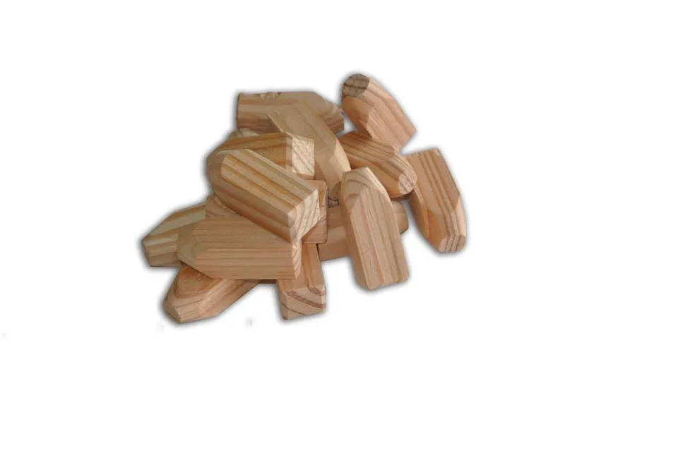 Beperkte Voorraad Lariks Douglas Houten Pennen 16 x 16 x 45 mm (1.6 x 1.6 x 4.5 cm) - Lariks Douglas 1.6x1.6x4.5cm