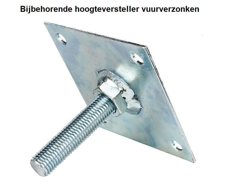Losse stelplaat met draadeind M16 - Standaard Lage Prijs
