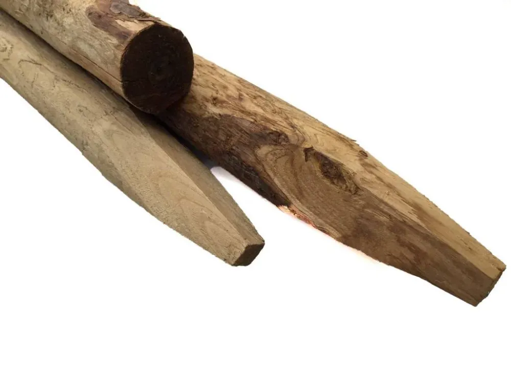 Kastanje Paal | 6-8, 8-10 & 10-12 | Geschild & Gepunt - Ø10/12 x 300cm - Kastanje Paal (Lengte 3 meter ) Rechtstreeks Van De Fabrikant