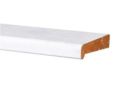 Neuslat 18x69 4,60m wit gegrond - Standaard Merkproduct