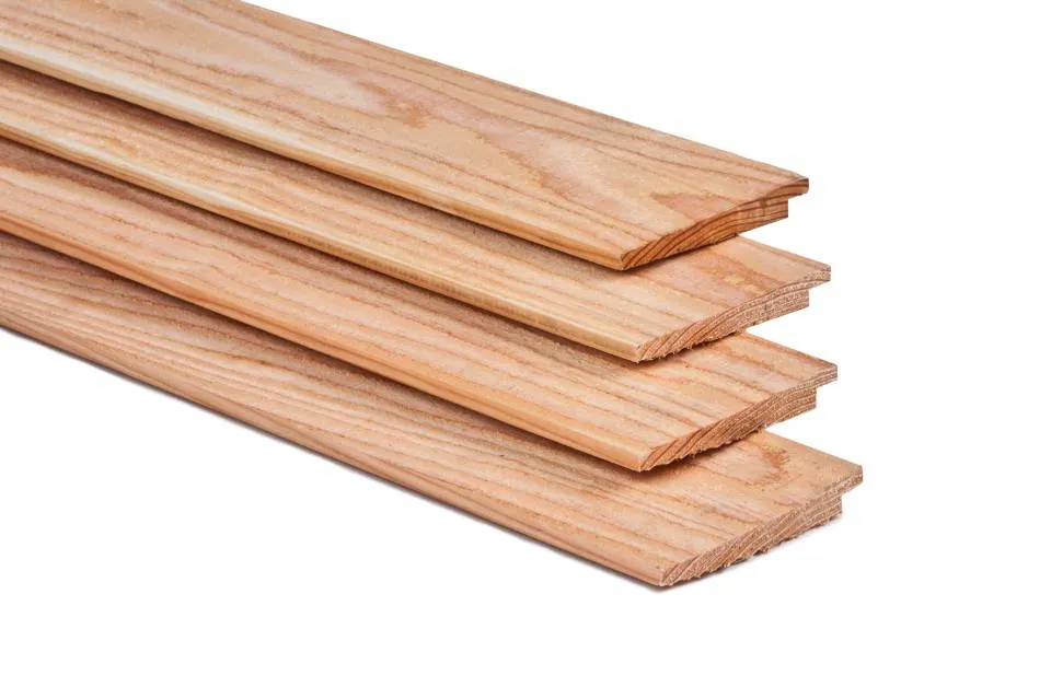 Rechtstreeks Van De Fabrikant Lariks / Douglas Potdekselplank / Rabat 10/20 x 145 mm (1.0/2.0 x 14.5 cm) Fijnbezaagd - Lariks/Douglas 1.0/2.0x14.5x300cm