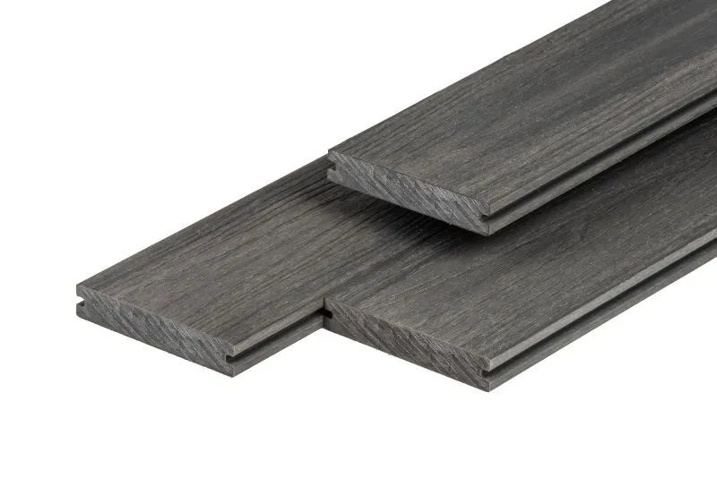 Gecertificeerd PuraShield Massief Composiet Vlonderplank Dark Grey 23x138mm - Pura Shield Vlonderplank 23x140mm Dark Grey Massief