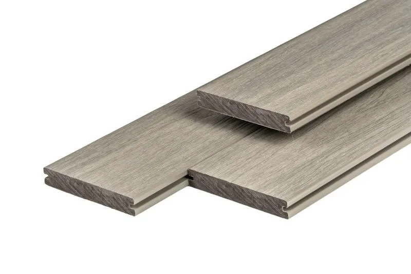 PuraShield Massief Composiet Vlonderplank Light Grey 23x138mm - Pura Shield Vlonderplank 23x140mm Light Grey Massief Beperkte Voorraad