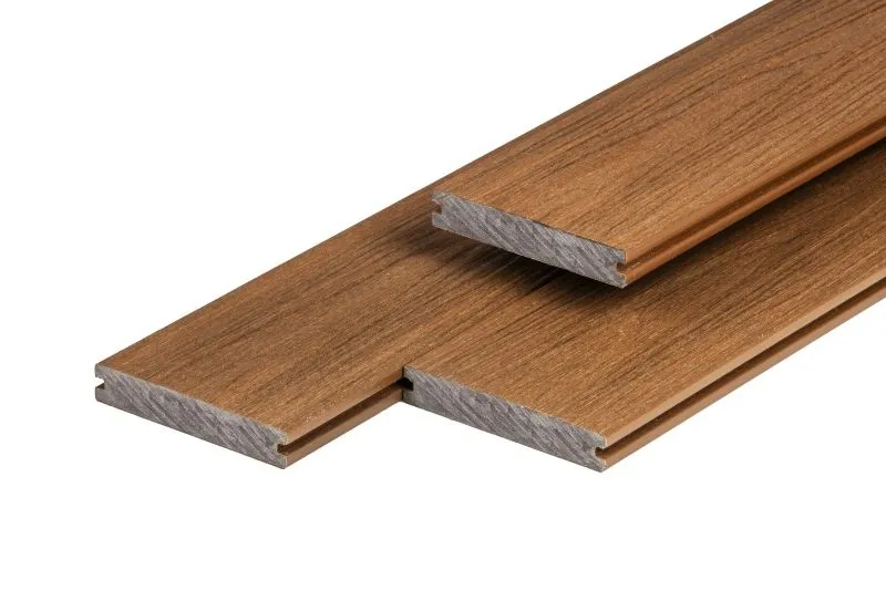 PuraShield Massief Composiet Vlonderplank Teak 23x138mm - Pura Shield Vlonderplank 23x140mm Teak Massief Uitverkoop
