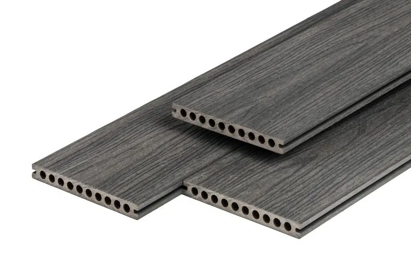 PuraShield Semi-Massief Brede Composiet Vlonderplank Dark Grey 23x210mm - Pura Shield Brede Vlonderplank 23x210mm Dark Grey Semi-Massief Actieprijs