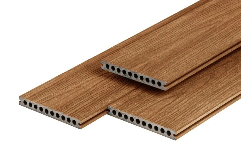 PuraShield Semi-Massief Brede Composiet Vlonderplank Teak 23x210mm - Pura Shield Brede Vlonderplank 23x210mm Teak Semi-Massief Seizoensaanbieding