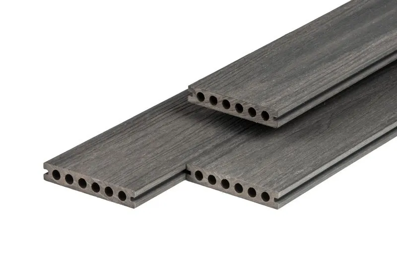 PuraShield Semi-Massief Composiet Vlonderplank Dark Grey 23x138mm - Pura Shield Vlonderplank 23x140mm Dark Grey Semi-Massief Finale Uitverkoop