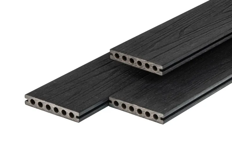 PuraShield Semi-Massief Composiet Vlonderplank Ebony Black 23x138mm - Pura Shield Vlonderplank 23x140mm Ebony Black Semi-Massief Gecertificeerd