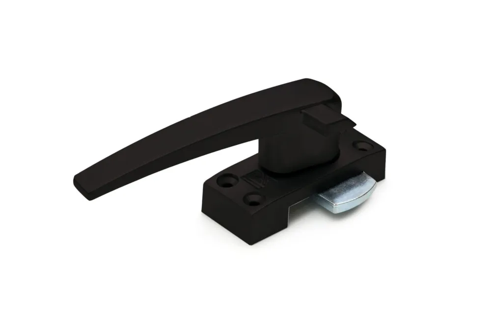 Speciale Aanbieding Raamboompje, standaard / met nok / zamac / epoxy coating zwart - Linkshandig