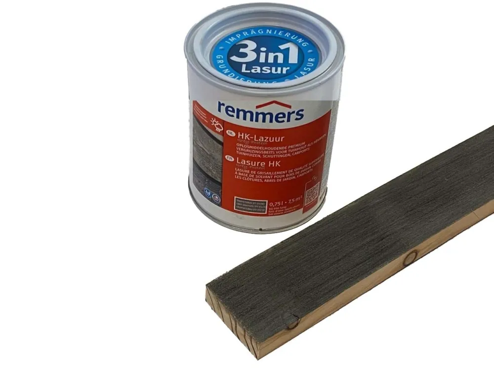 Merkproduct Remmers HK lazuur beits grafietgrijs 0,75 of 2,5L - Remmers HK lazuur0.75 liter