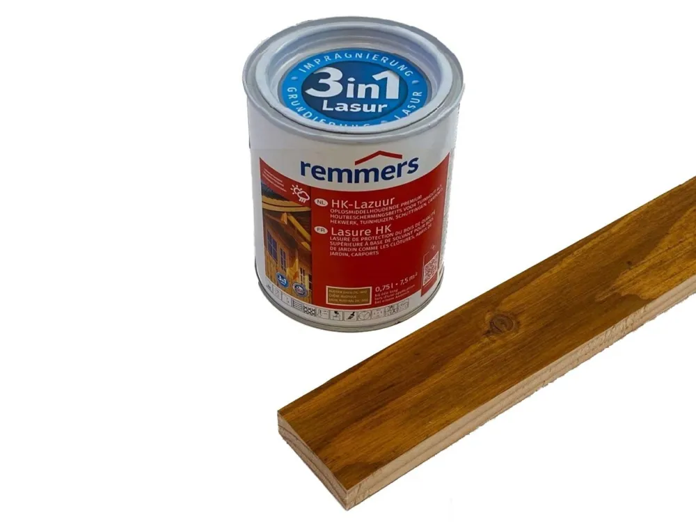 Fabrieksprijs Remmers HK lazuur beits Licht eiken 0,75 of 2,5L - Remmers HK lazuur0.75 liter