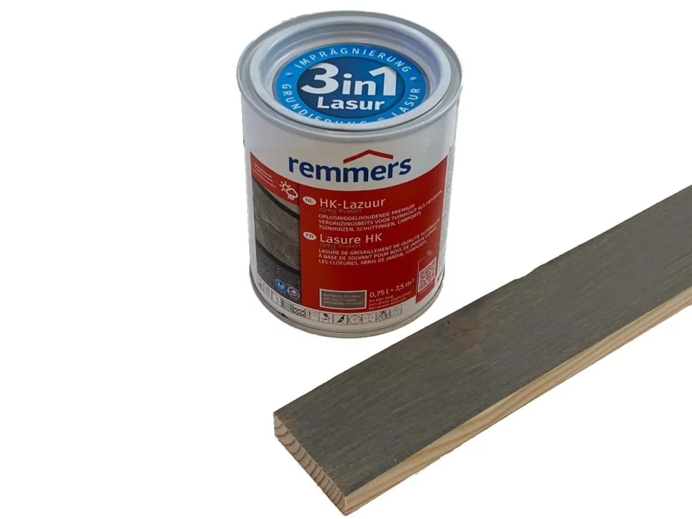 Remmers HK lazuur beits Watergrijs 0,75 of 2,5L - Remmers HK lazuur0.75 liter Flitsaanbieding