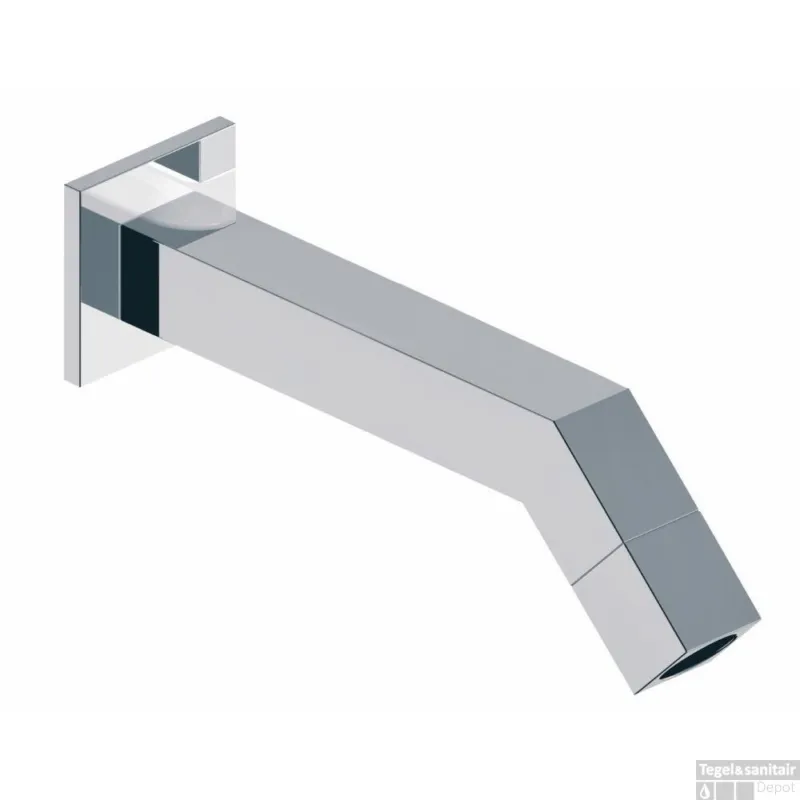Kappa toiletkraan muur vierkant chroom 1/2 Korting