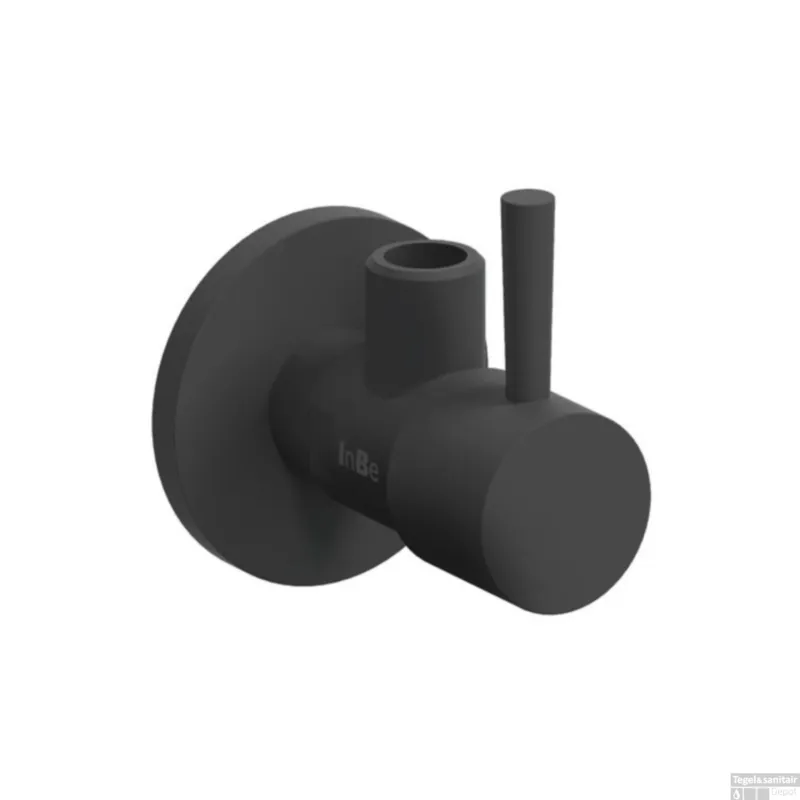 Veilige Betaling Hoekstopkraan Clou Inbe Angle Valve Mat Zwart